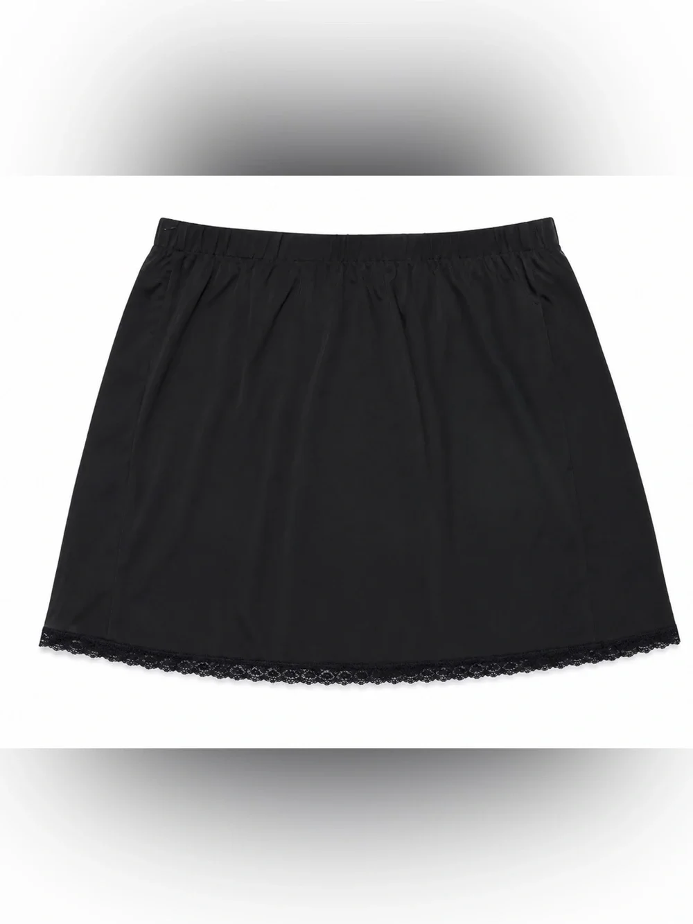 NEW - SHEIN MOD Black Mini Skirt Lace Bow Detail Y2K Goth Coquette 3XL